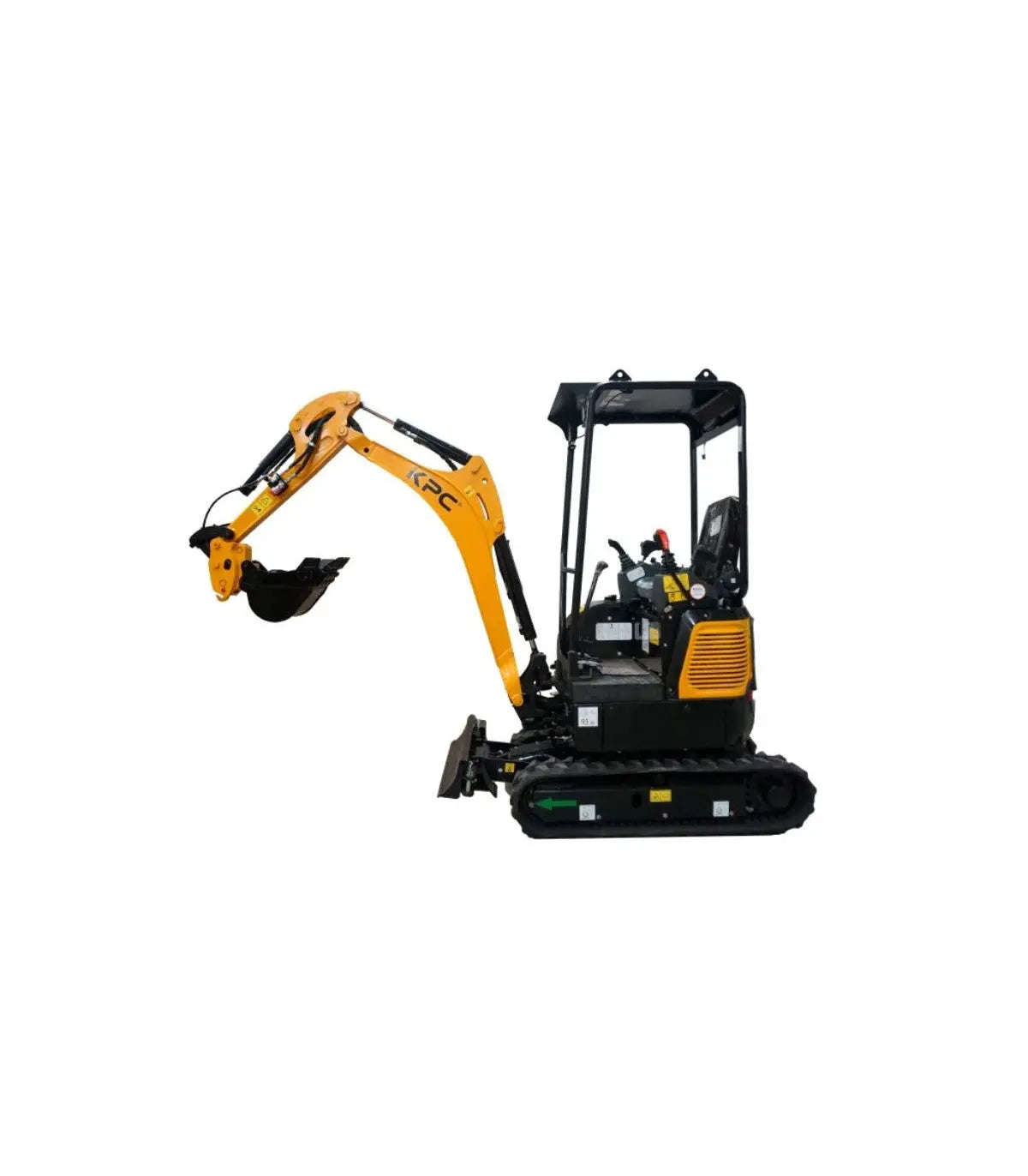 Mini-pelle professionnelle KPC KT17SD, deux vitesses, diesel agri-tract
